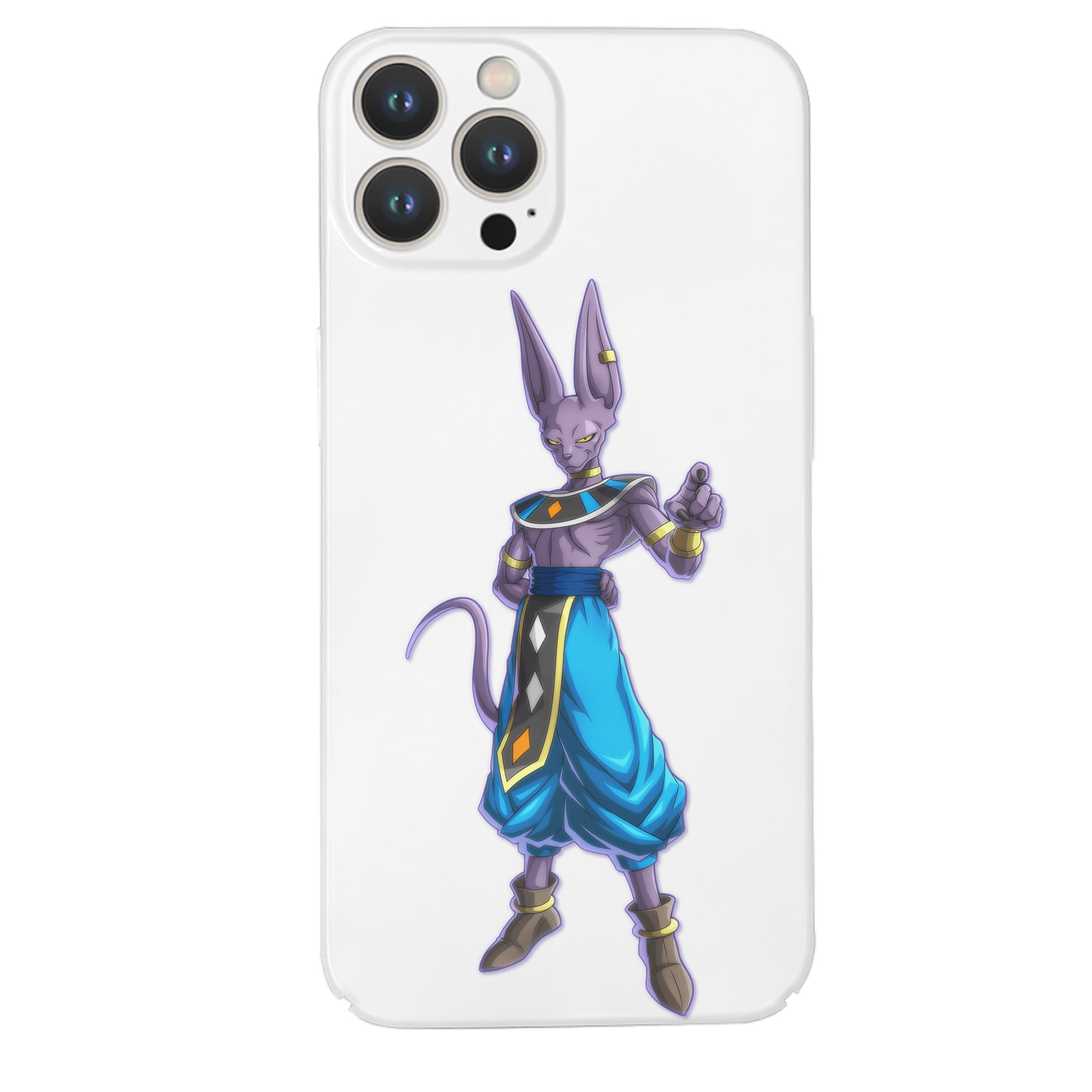 （画像用） ドラゴンボール ビルス 破壊神ビルス DRAGON BALL Beerus Birusu 【iPhone 14シリーズ対応】ハードケース